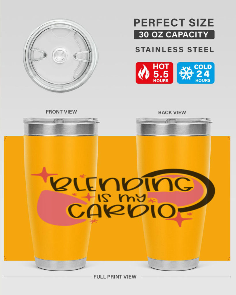 Blending Is My Cardio Style 128#- make up- Tumbler
