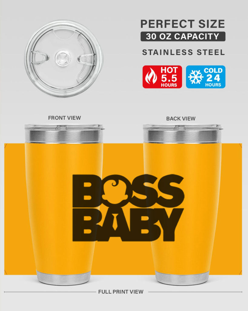 Boss Baby On Board 1#- black words phrases- Cotton Tank