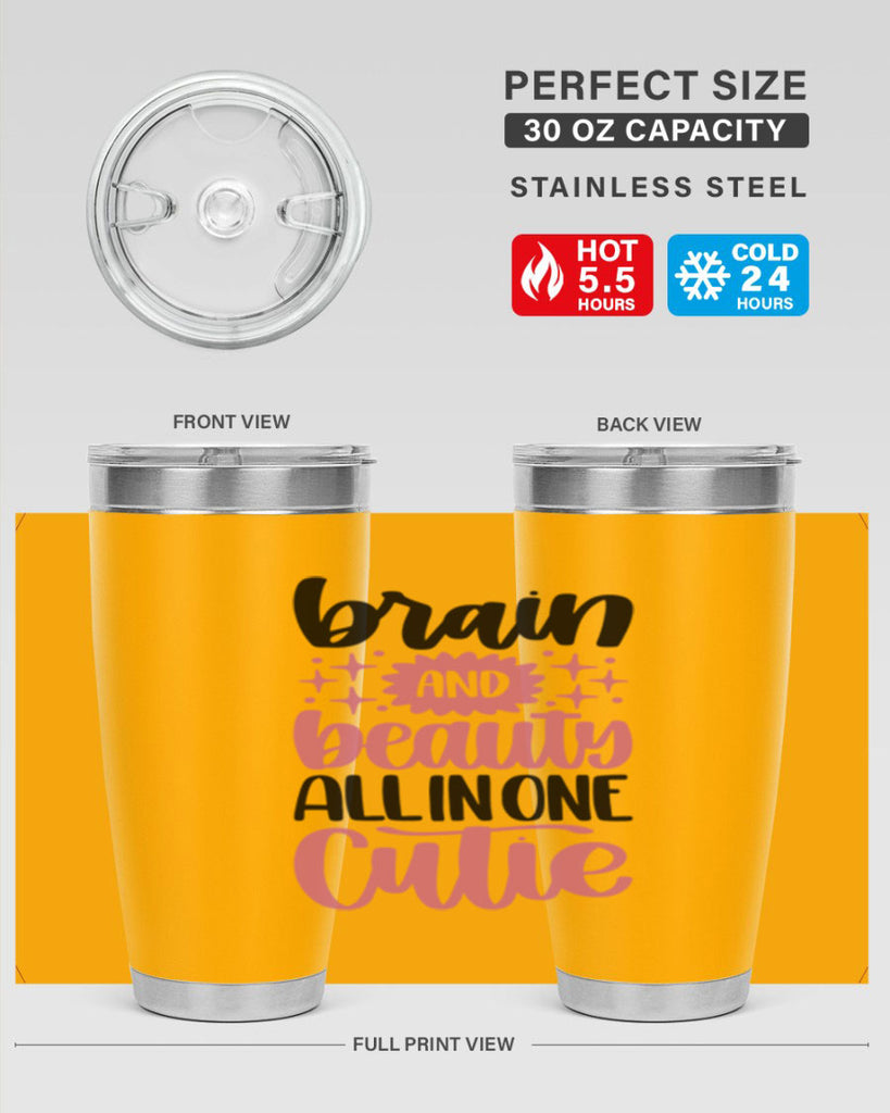 Brain And Beauty All In One Style 126#- make up- Tumbler