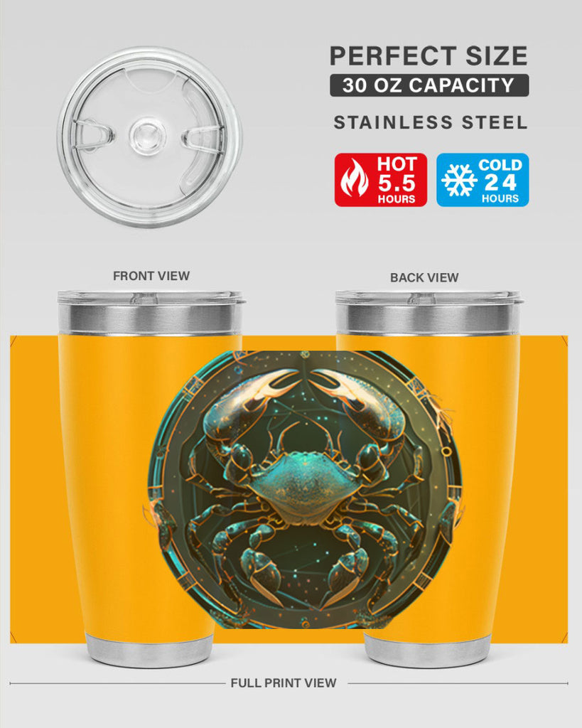 Cancer 147#- zodiac- Tumbler