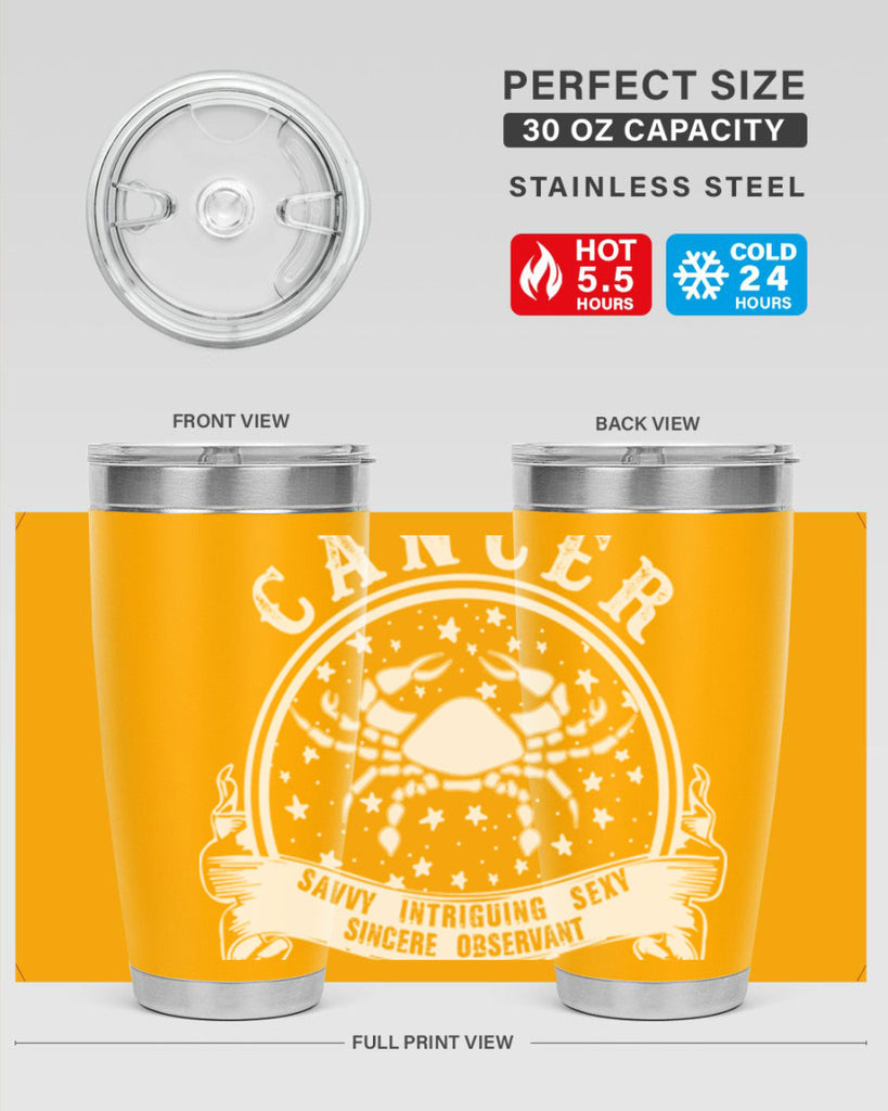 Cancer 14#- zodiac- Tumbler