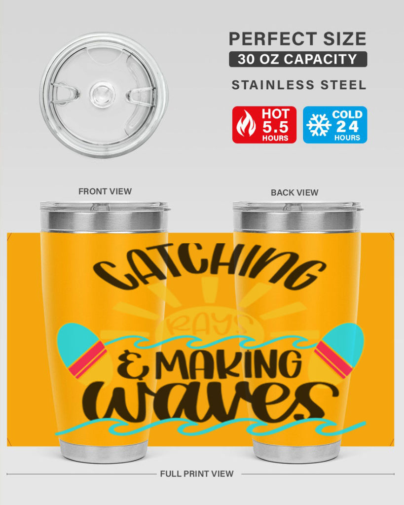 Catching Rays Making Waves Style 49#- summer- Tumbler