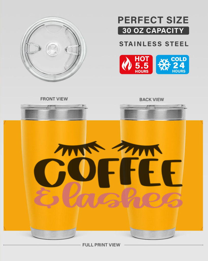 Coffee Lashes Style 110#- make up- Tumbler