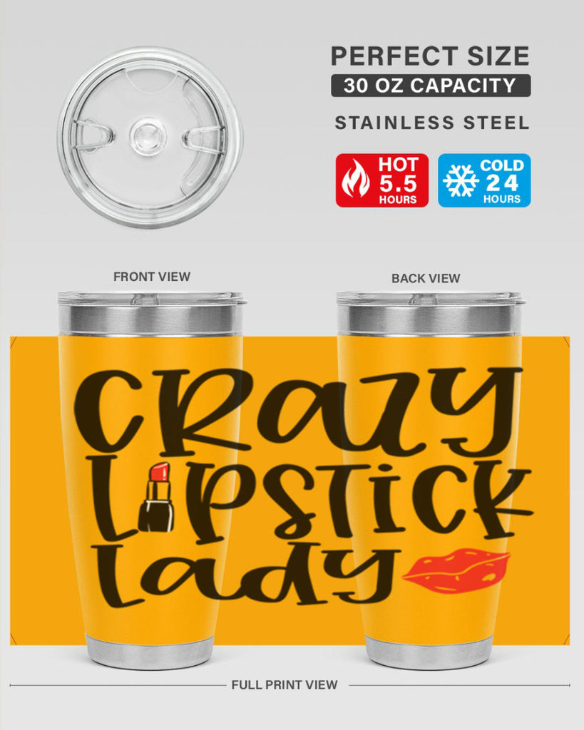 Crazy Lipstick Lady Style 240#- make up- Tumbler