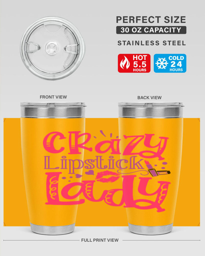 Crazy Lipstick Lady Style 241#- make up- Tumbler
