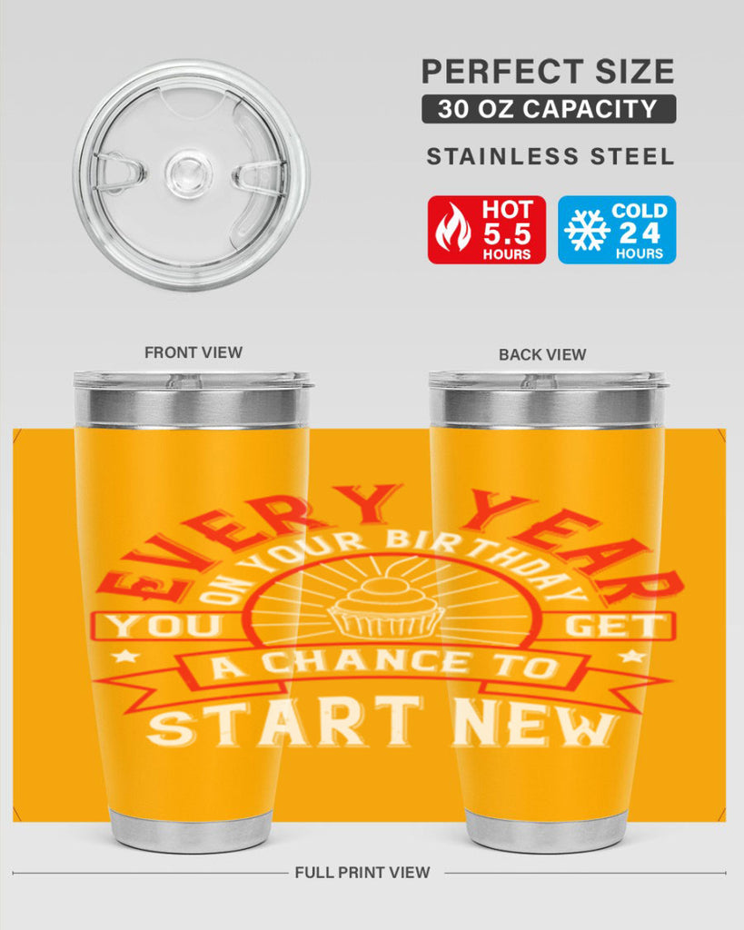 Every year on your birthday you get a chance to start new Style 86#- birthday- tumbler