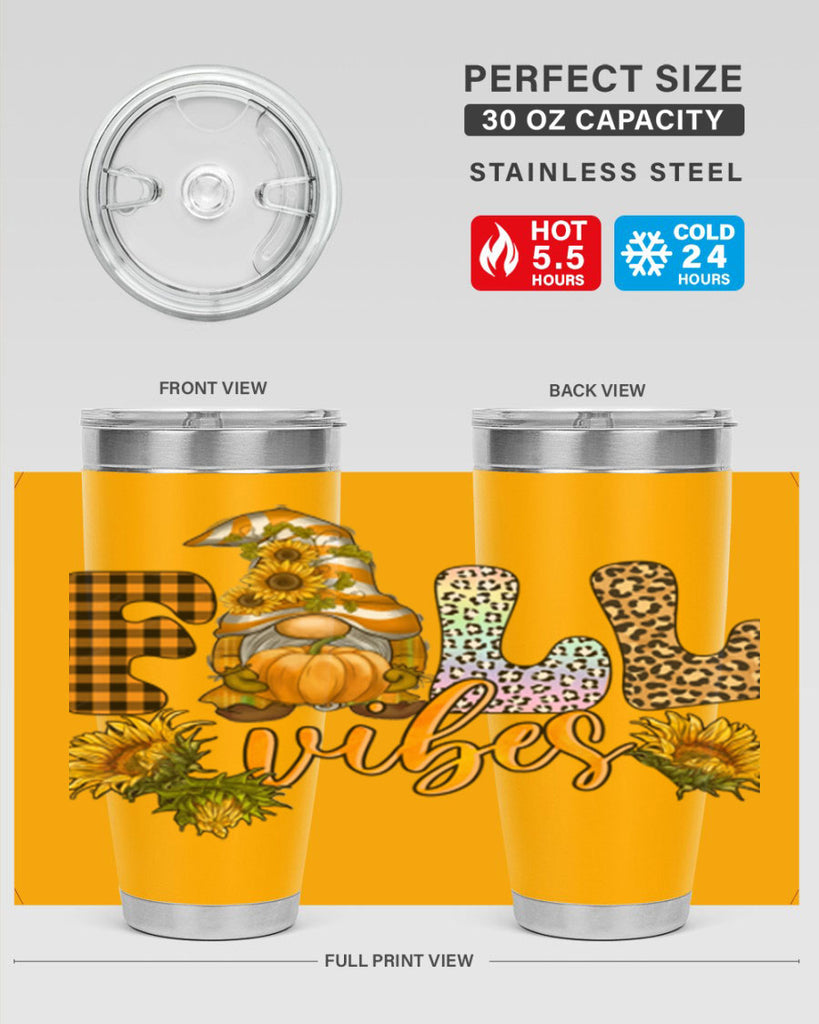 FallVibesFallGnome 164#- fall- Tumbler