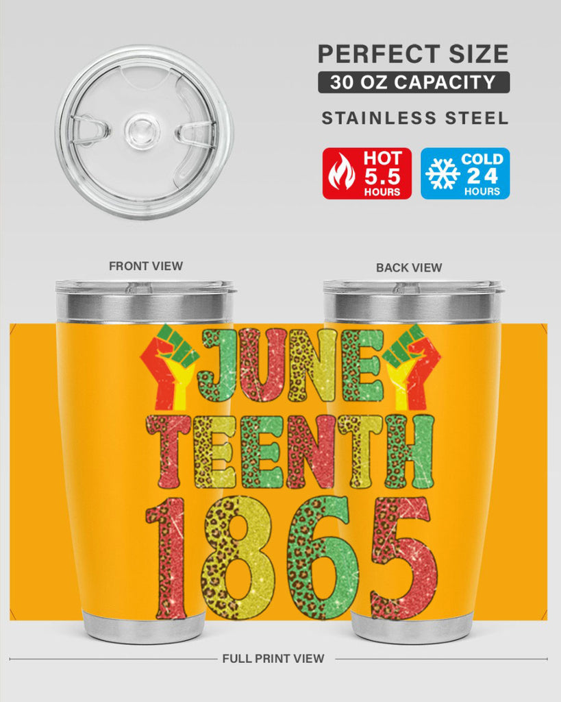 Fist Juneteenth Since 1865 Design Png 10#- Juneteenth- tumbler