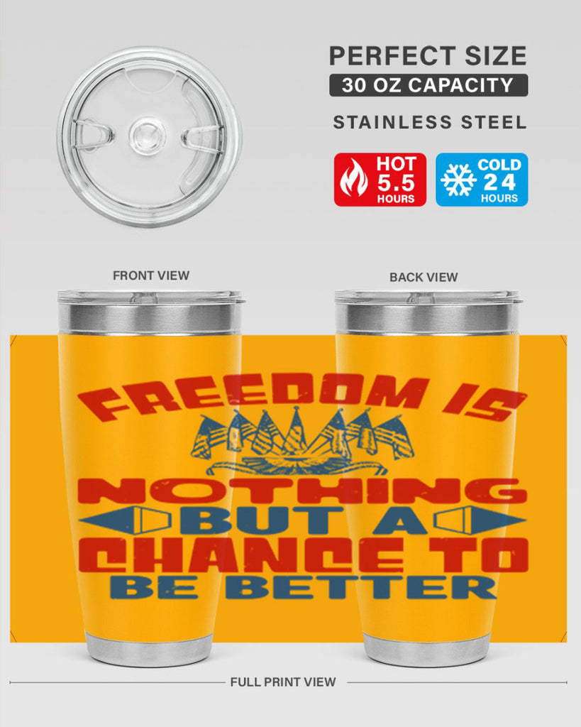 Freedom is nothing Style 6#- Fourt Of July- Tumbler