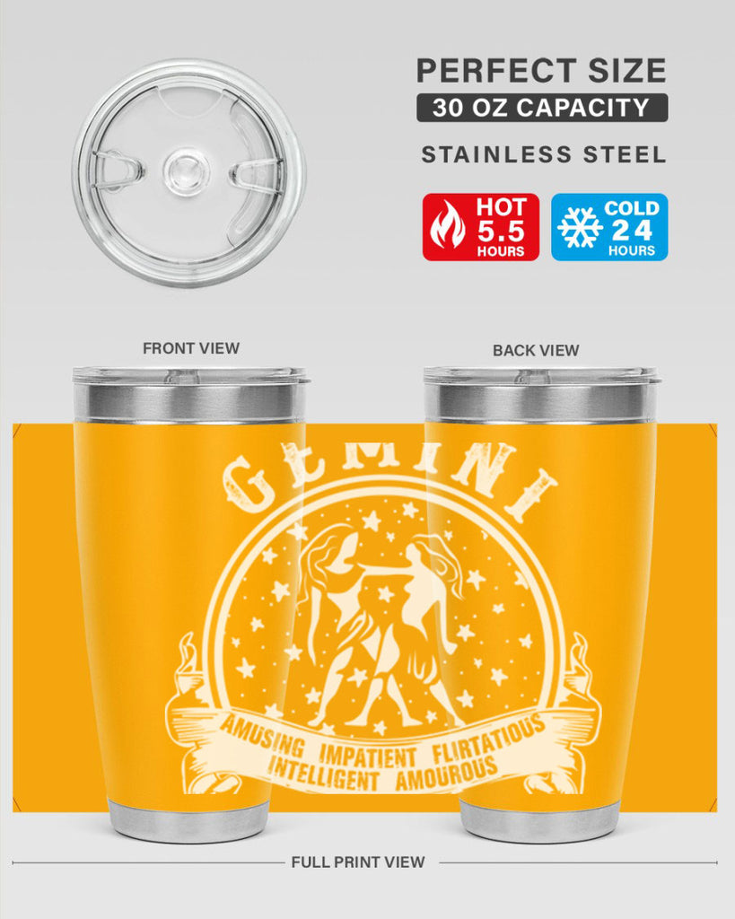 Gemini 10#- zodiac- Tumbler