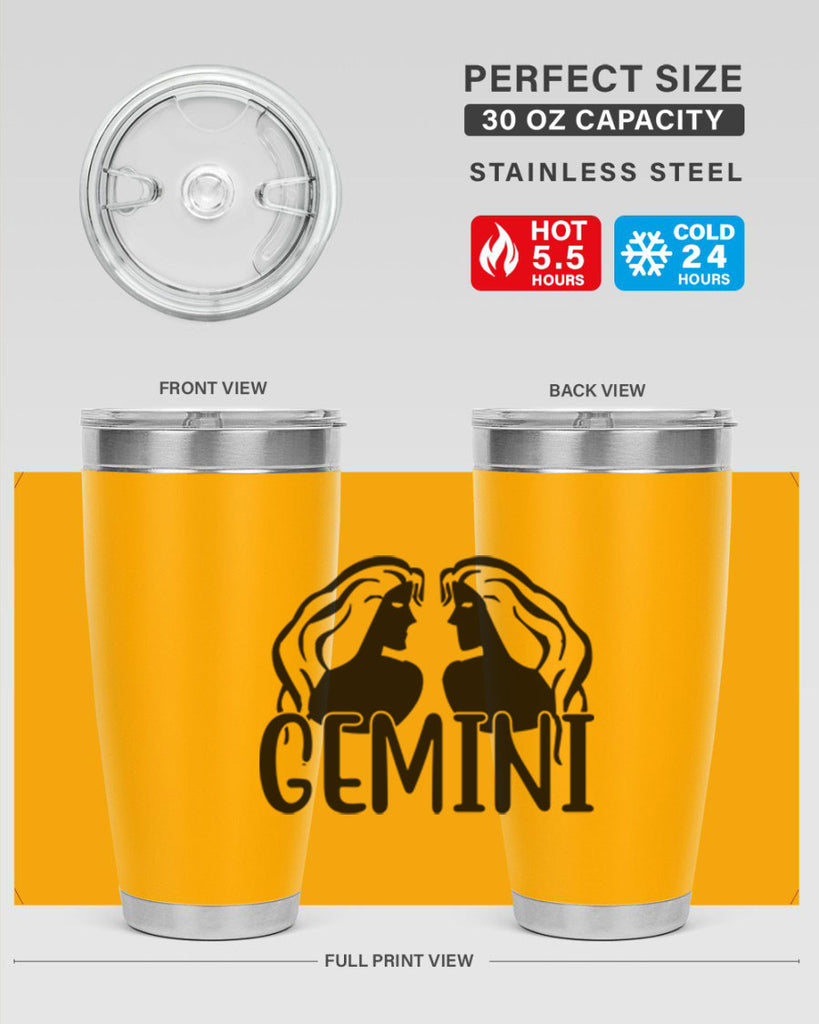 Gemini 227#- zodiac- Tumbler