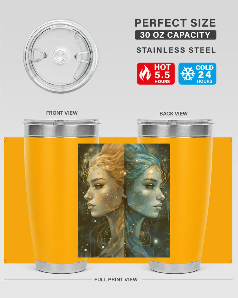 Gemini 56#- zodiac- Tumbler