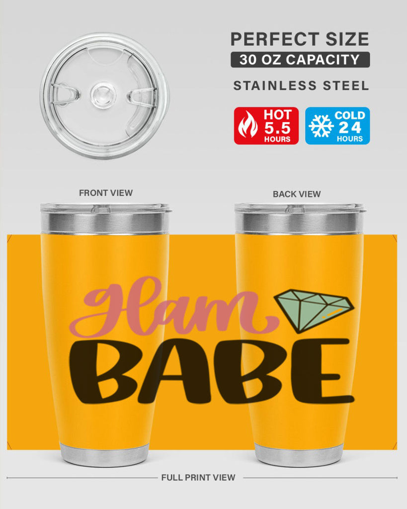 Glam Babe Style 98#- make up- Tumbler