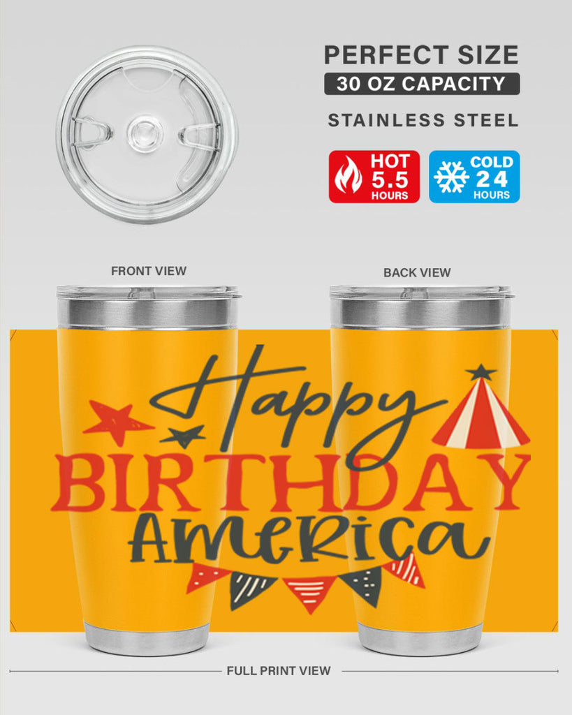 Happy Birthday america Style 30#- Fourt Of July- Tumbler