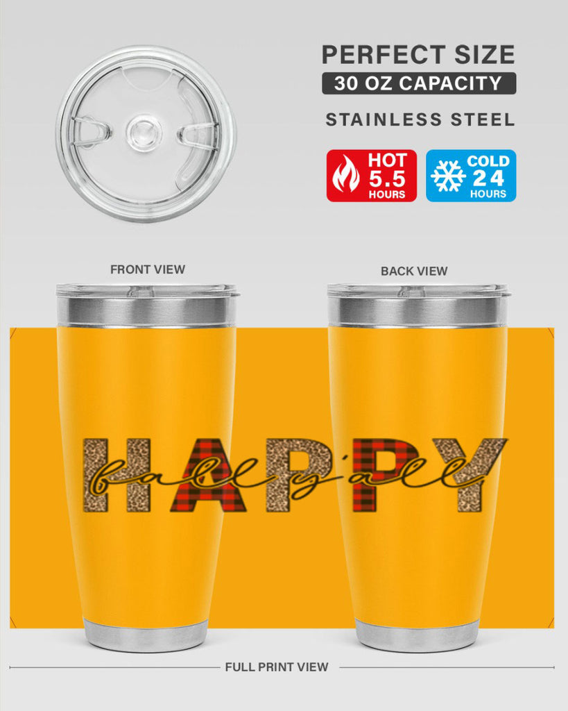 Happy Fall Y all 228#- fall- Tumbler