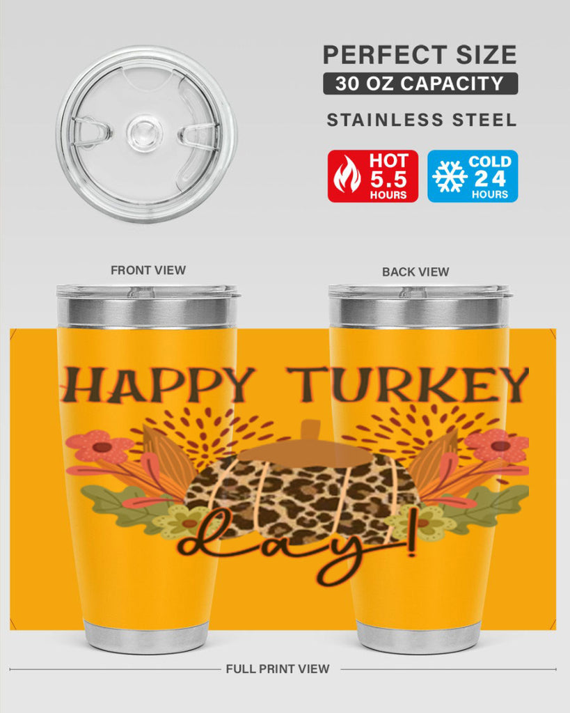 Happy turkey day 253#- fall- Tumbler