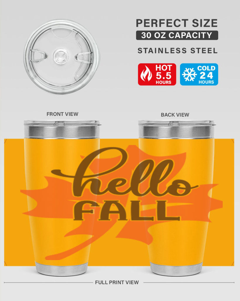 Hello Fall 273#- fall- Tumbler