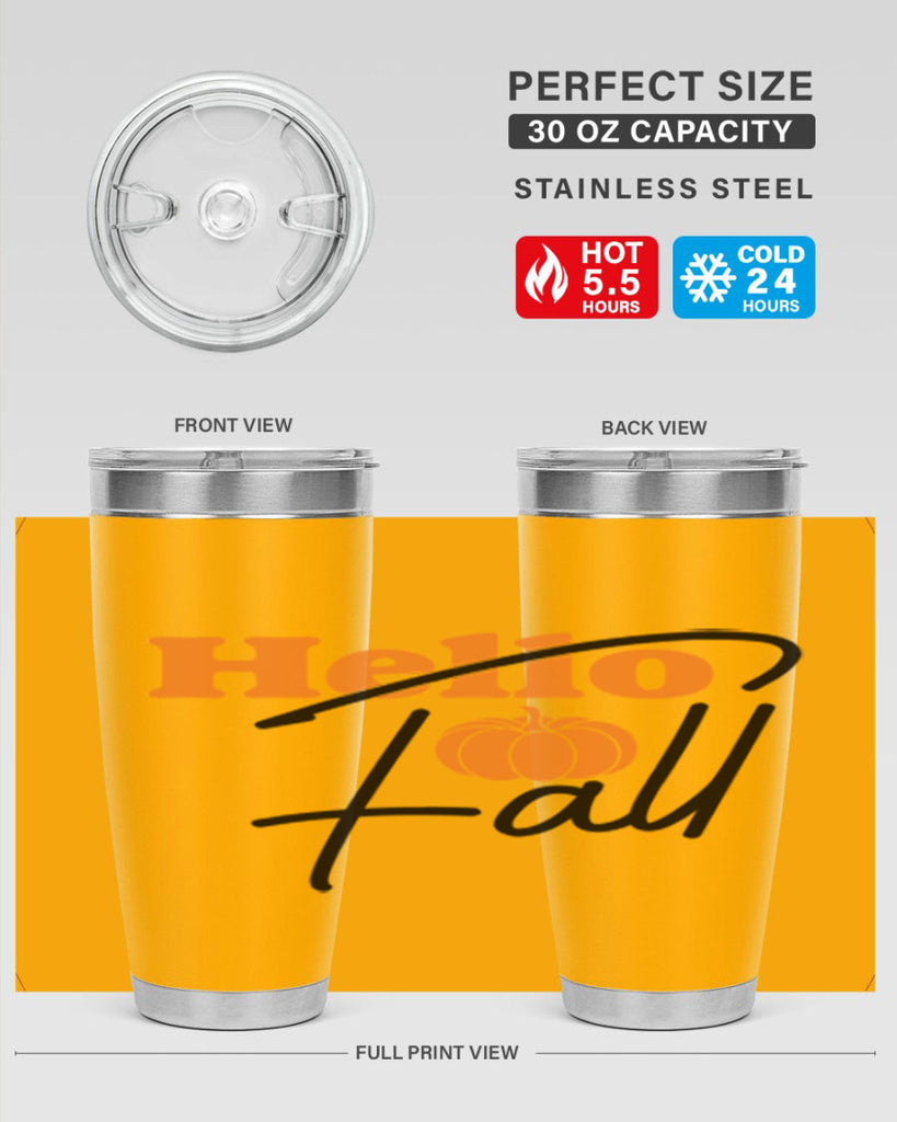 Hello Fall 279#- fall- Tumbler