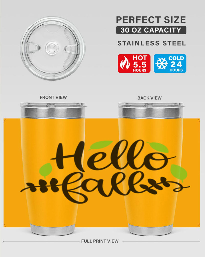 Hello Fall 283#- fall- Tumbler