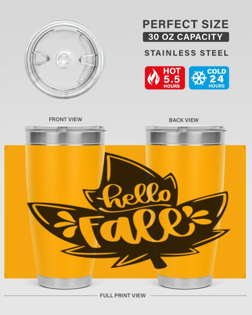 Hello Fall 494#- fall- Tumbler