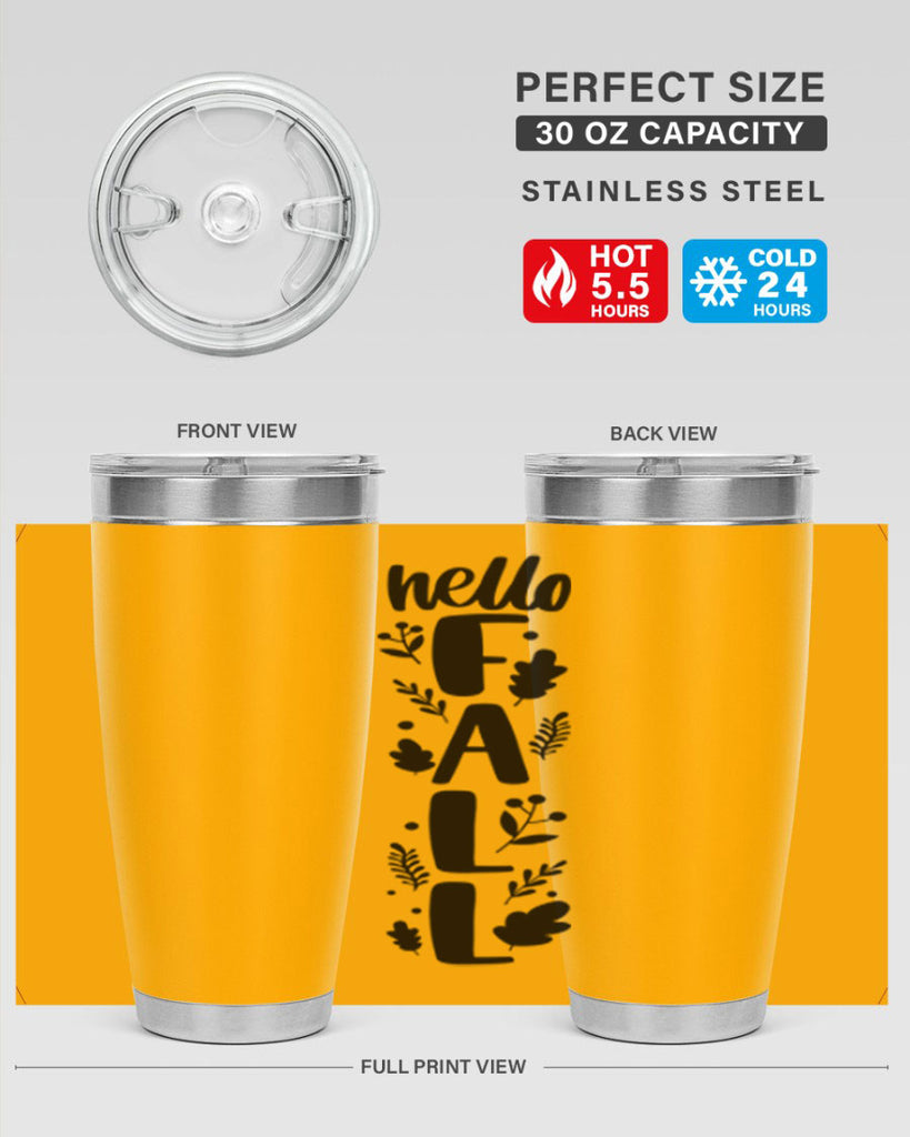 Hello Fall 495#- fall- Tumbler