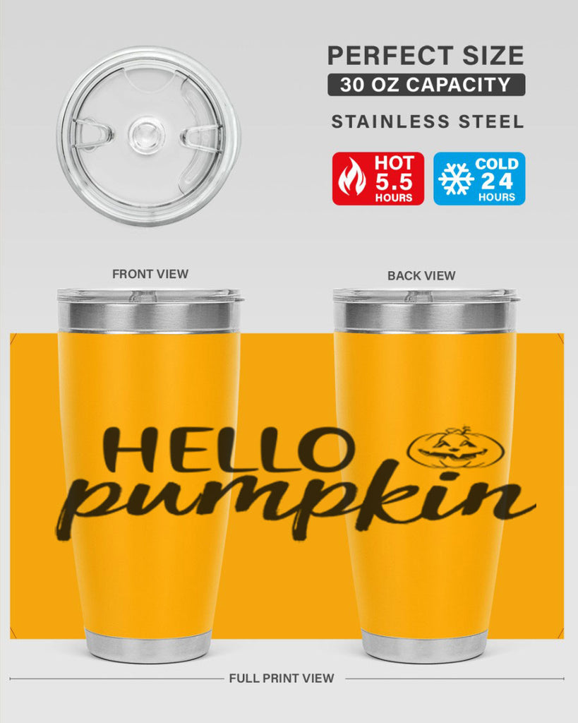 Hello Pumpkin 286#- fall- Tumbler