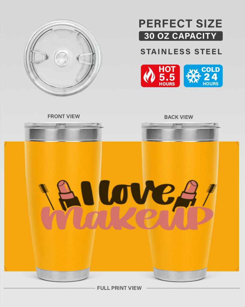 I Love Makeup Style 80#- make up- Tumbler