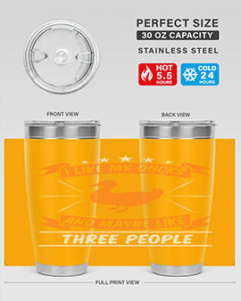 I like my ducks and maybe like three people Style 42#- duck- Tumbler