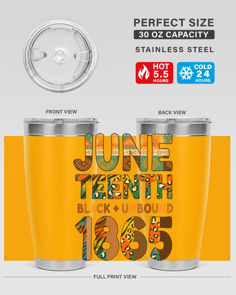 Juneteenth Black Unbound 1865 Png 33#- Juneteenth- tumbler