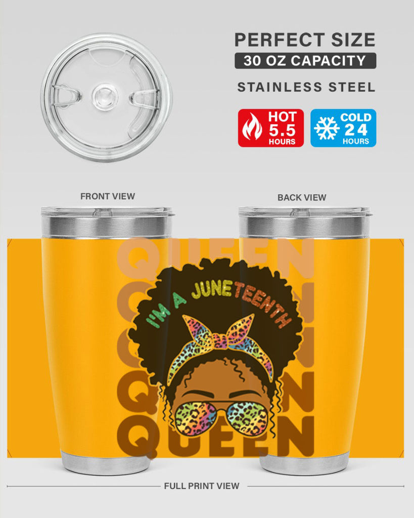 Juneteenth Queen Swag Black Melanin Png 26#- Juneteenth- tumbler