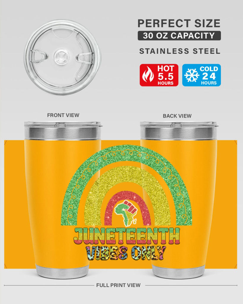 Juneteenth Vibes Only 5#- Juneteenth- tumbler