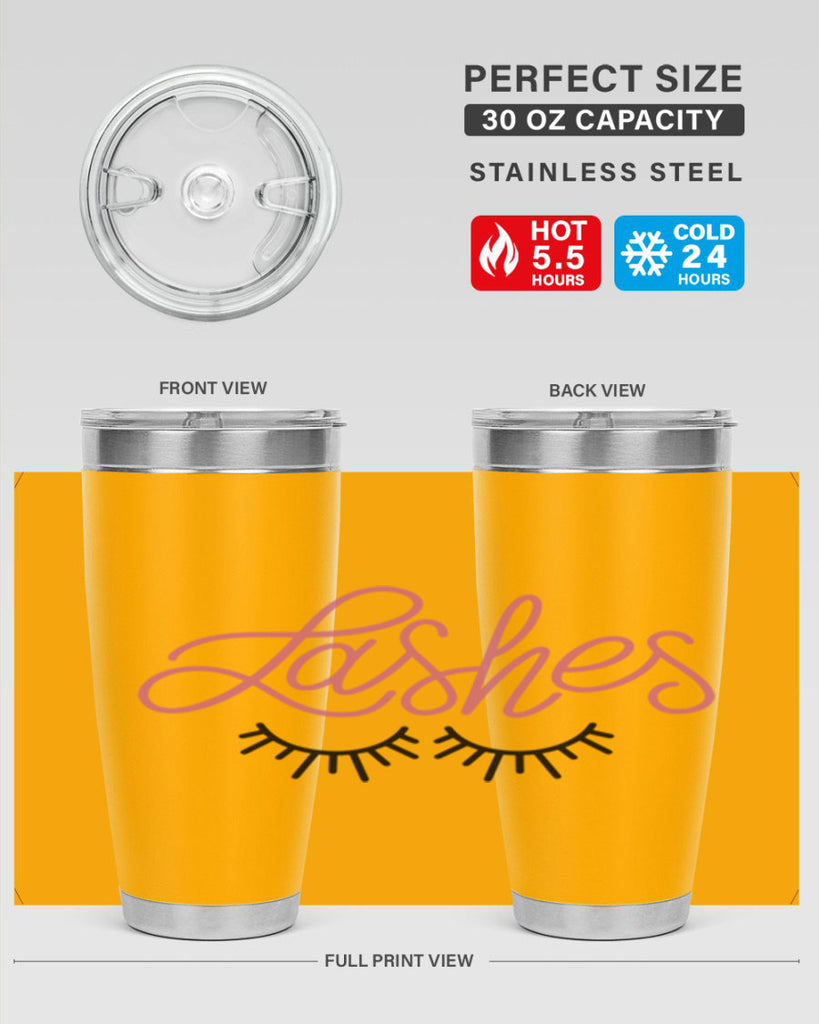 Lashes Style 63#- make up- Tumbler