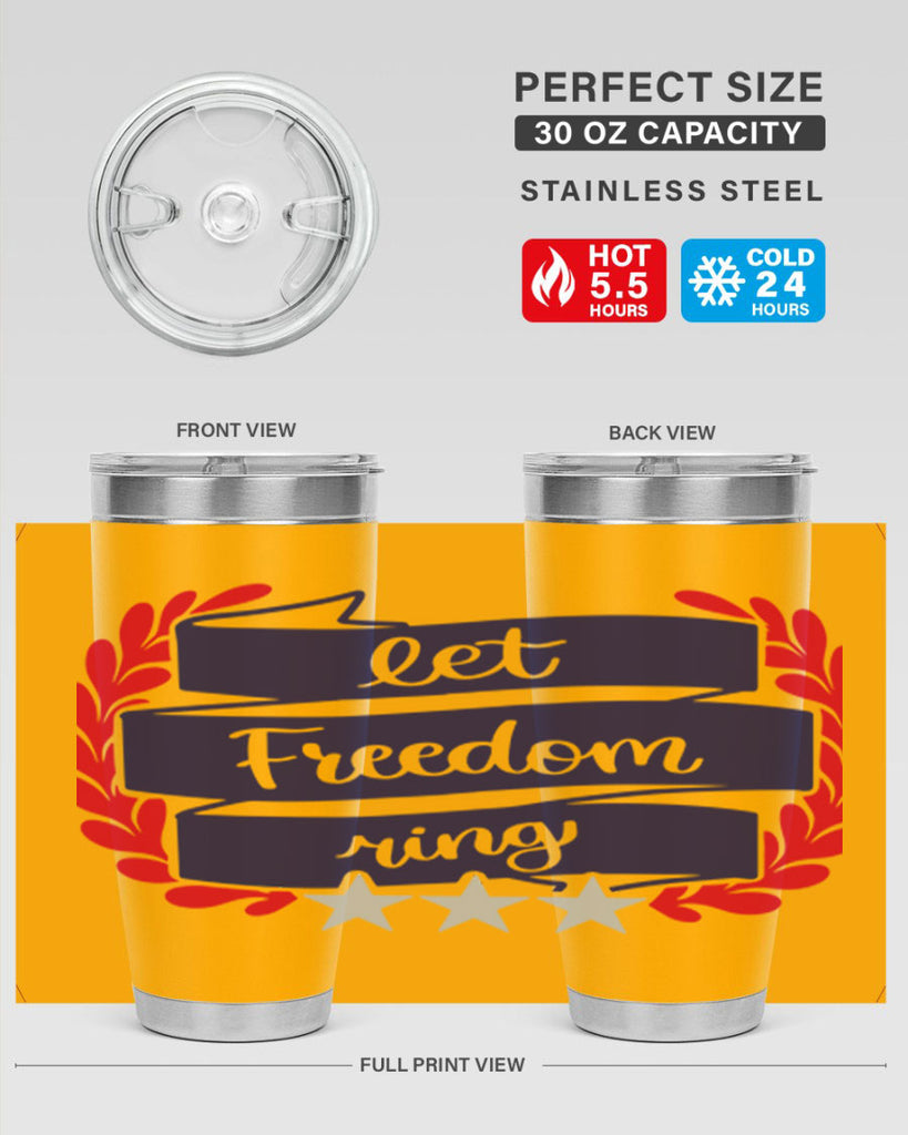 Let Freedom Ring Style 159#- Fourt Of July- Tumbler