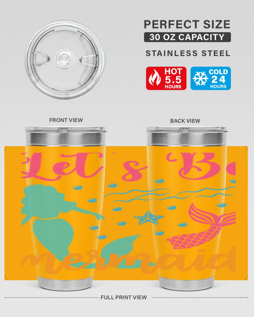 Lets Be Mermaids Design 301#- mermaid- Tumbler