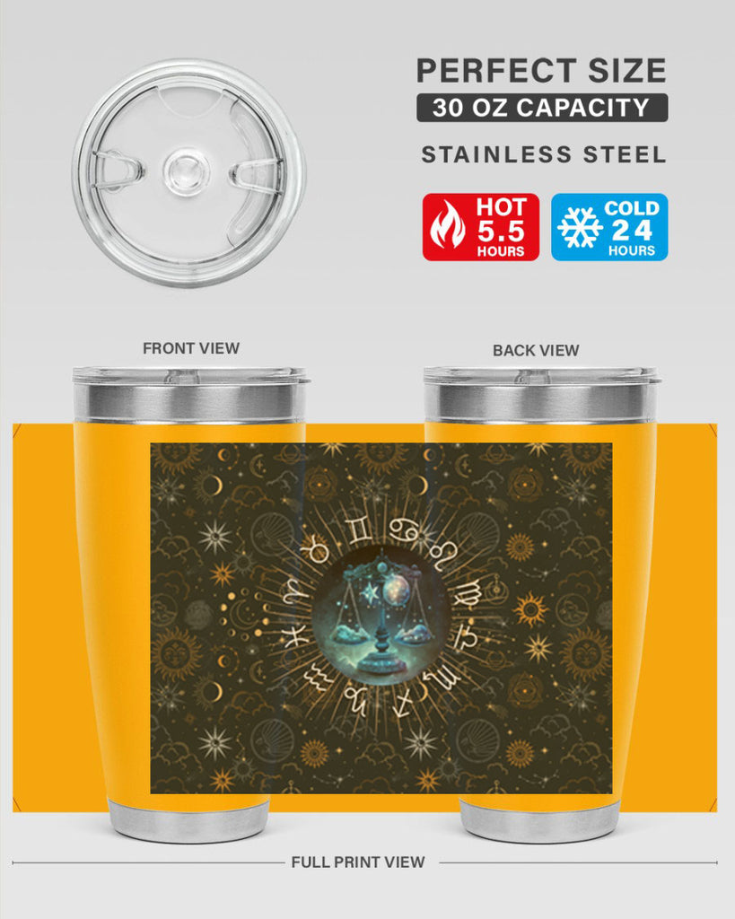 Libra Straight 317#- zodiac- Tumbler