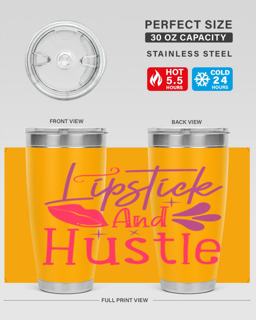 Lipstick And Hustle Style 229#- make up- Tumbler