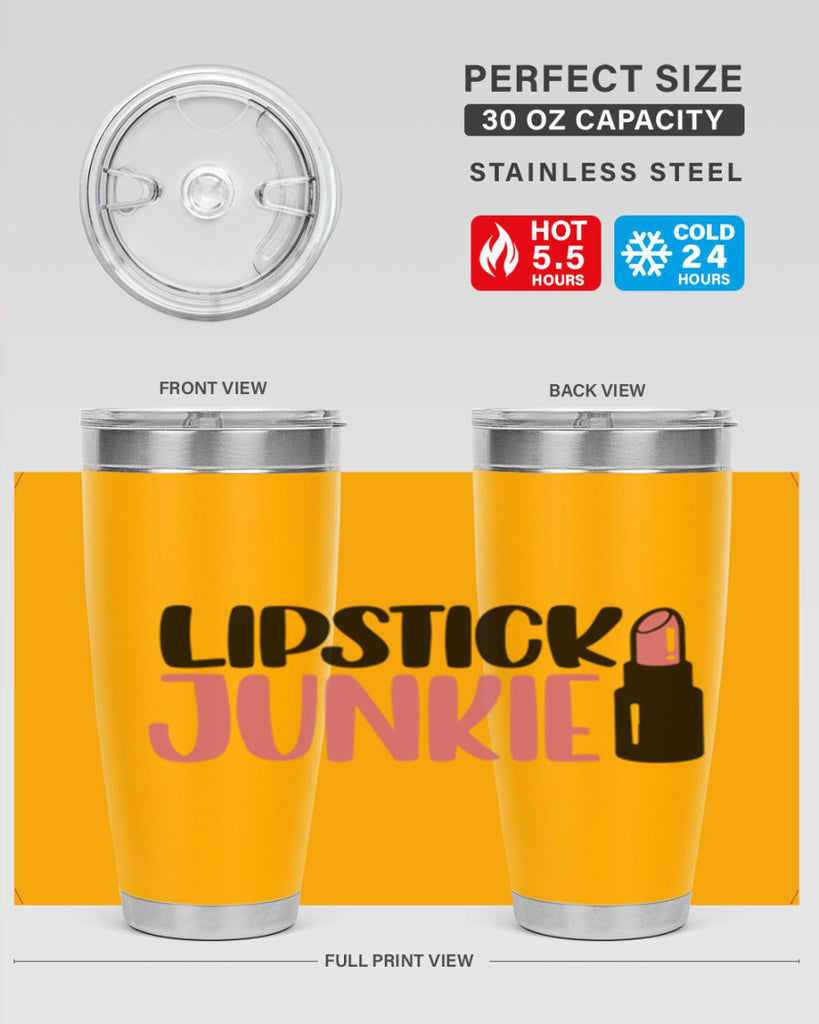 Lipstick Junkie Style 56#- make up- Tumbler