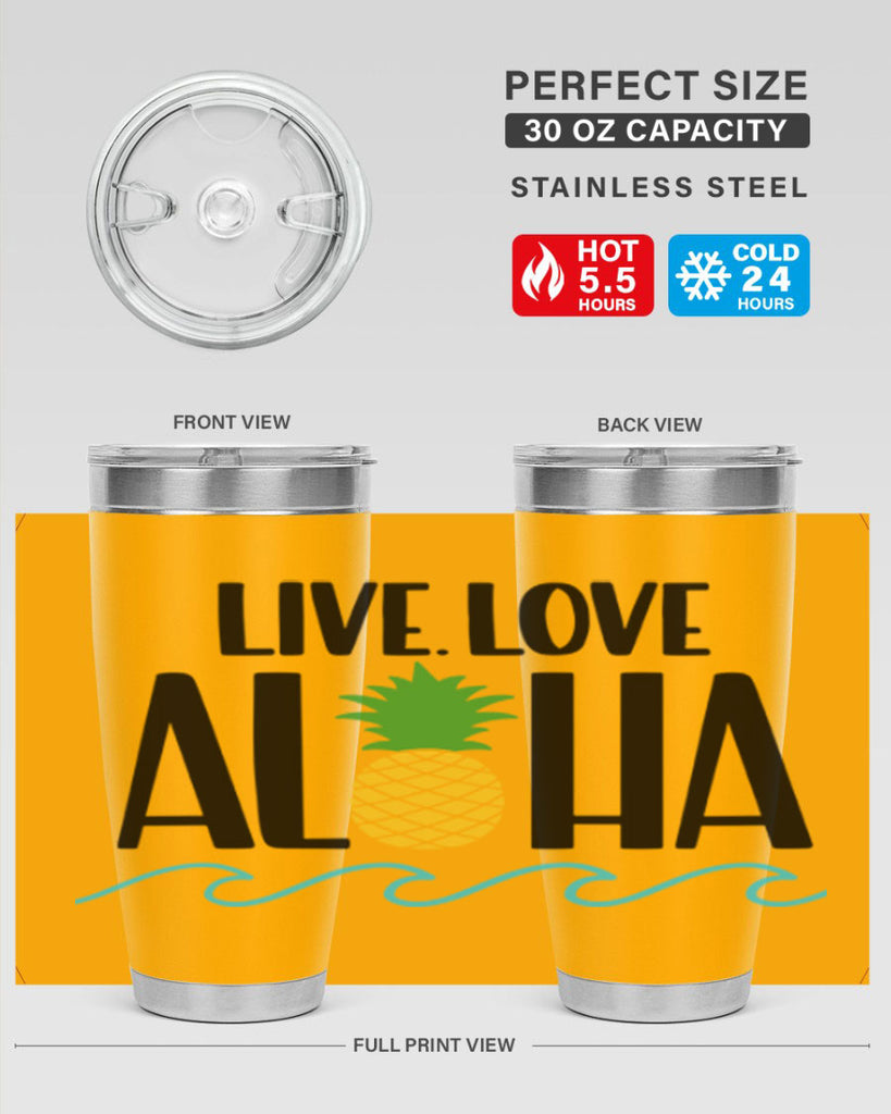 Live Love Aloha Style 30#- summer- Tumbler