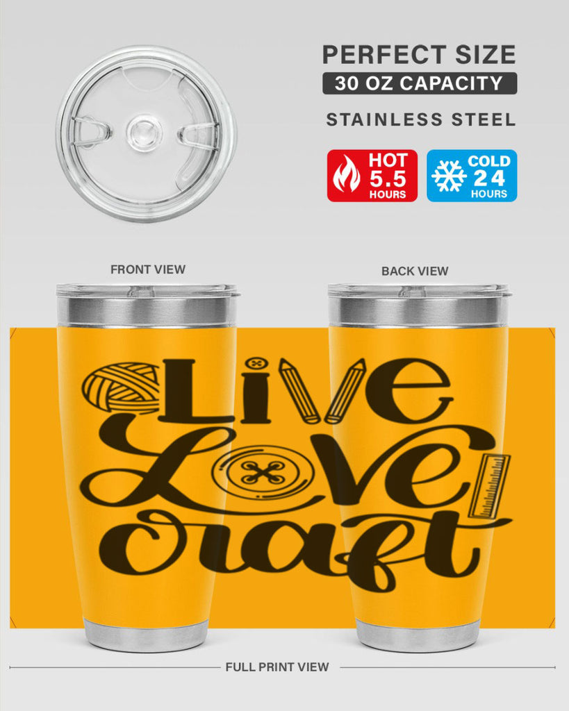 Live Love Craft 14#- crafting- Tumbler