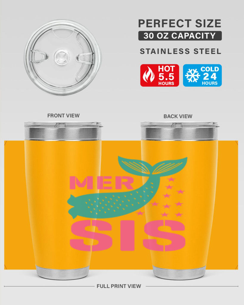 Mer Sis 345#- mermaid- Tumbler