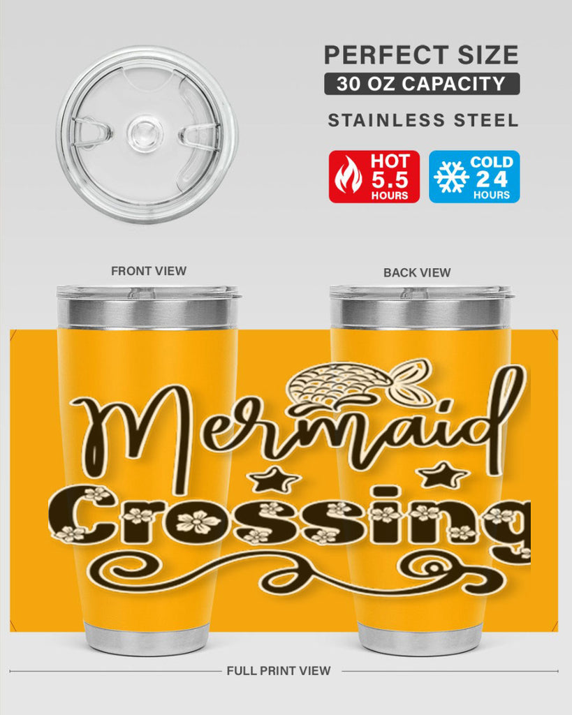Mermaid Crossing 400#- mermaid- Tumbler