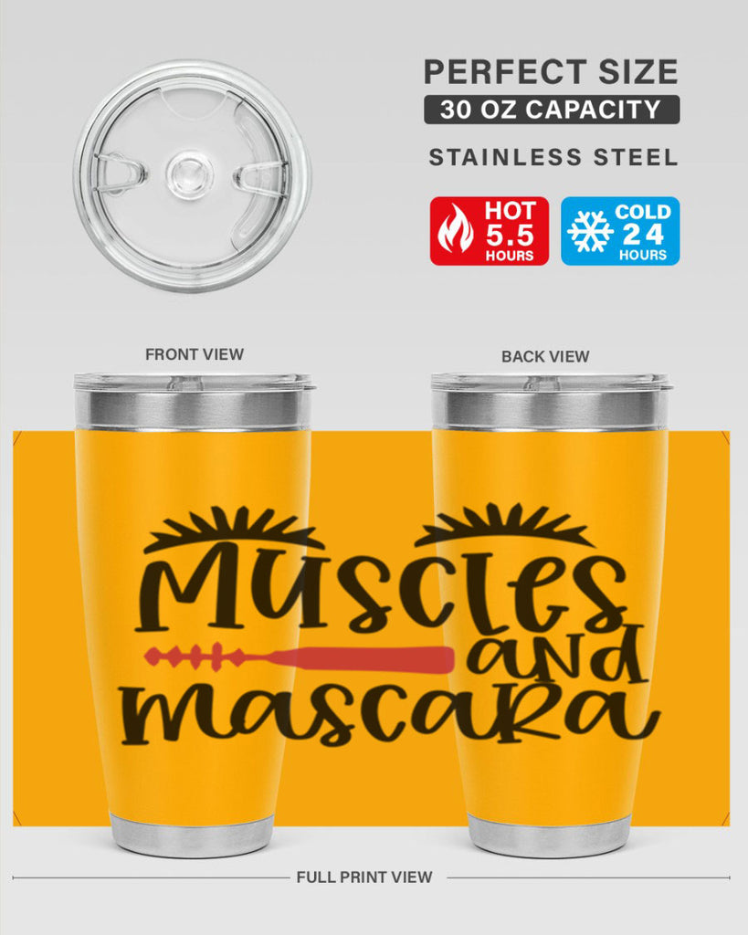 Muscles and mascara design Style 221#- make up- Tumbler