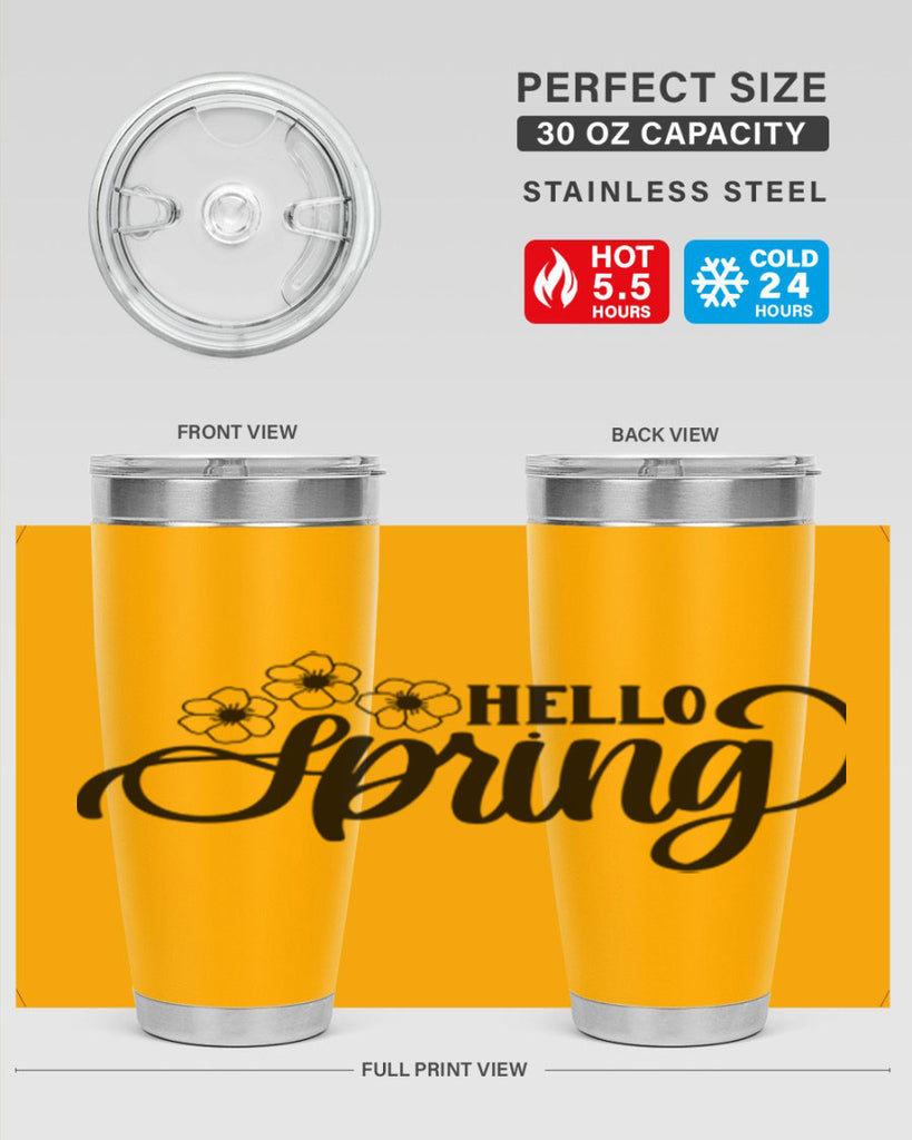PNG_Hello Spring393#- spring- Tumbler