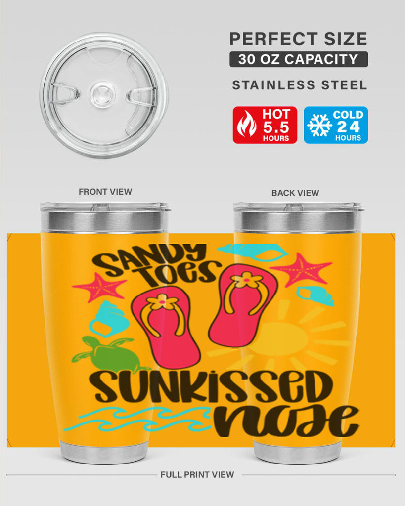 Sandy Toes Sunkissed Nose Style 27#- summer- Tumbler