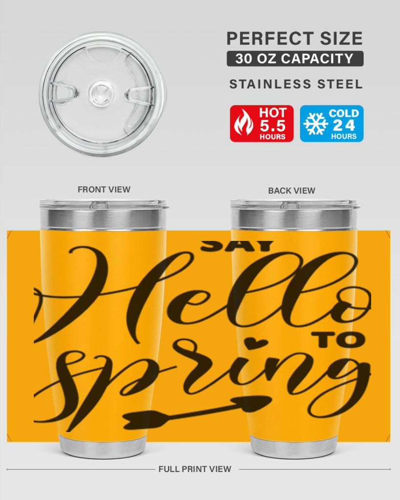 Say Hello to Spring402#- spring- Tumbler