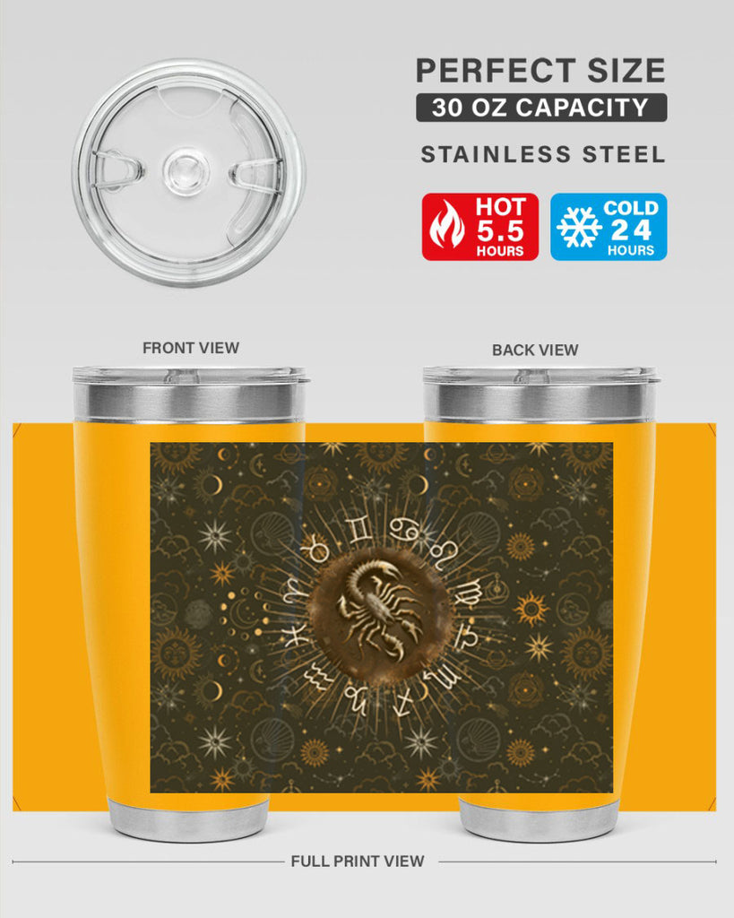 Scorpius Straight 466#- zodiac- Tumbler