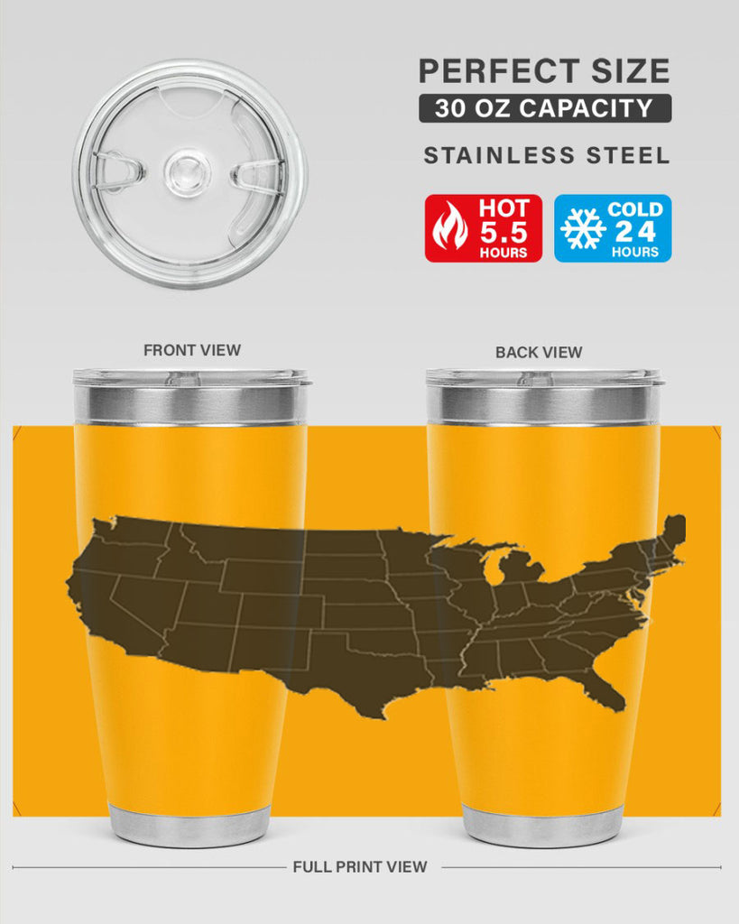 Separate Color Map Style 71#- Fourt Of July- Tumbler