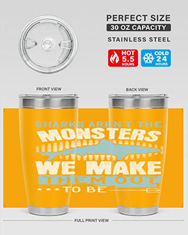 Sharks arent the monsters we make them out to be Style 26#- shark  fish- Tumbler