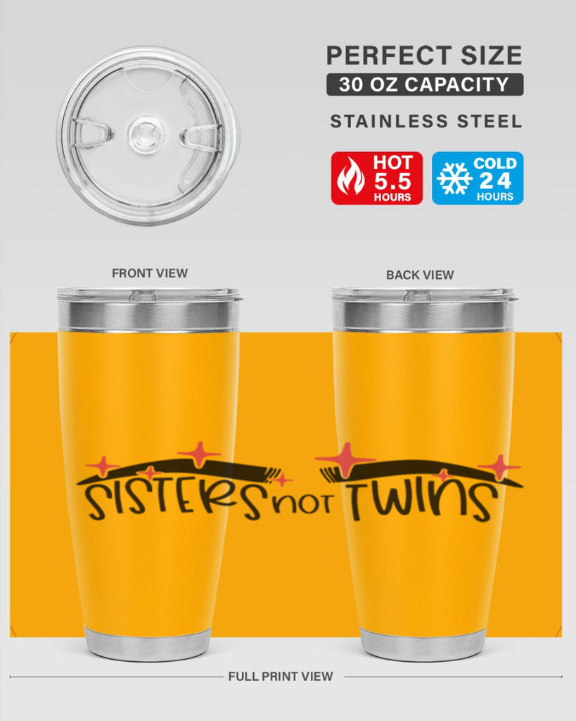 Sisters Not Twins Style 22#- make up- Tumbler