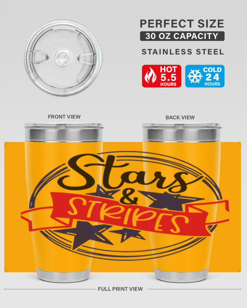 Stars StripeS Style 174#- Fourt Of July- Tumbler